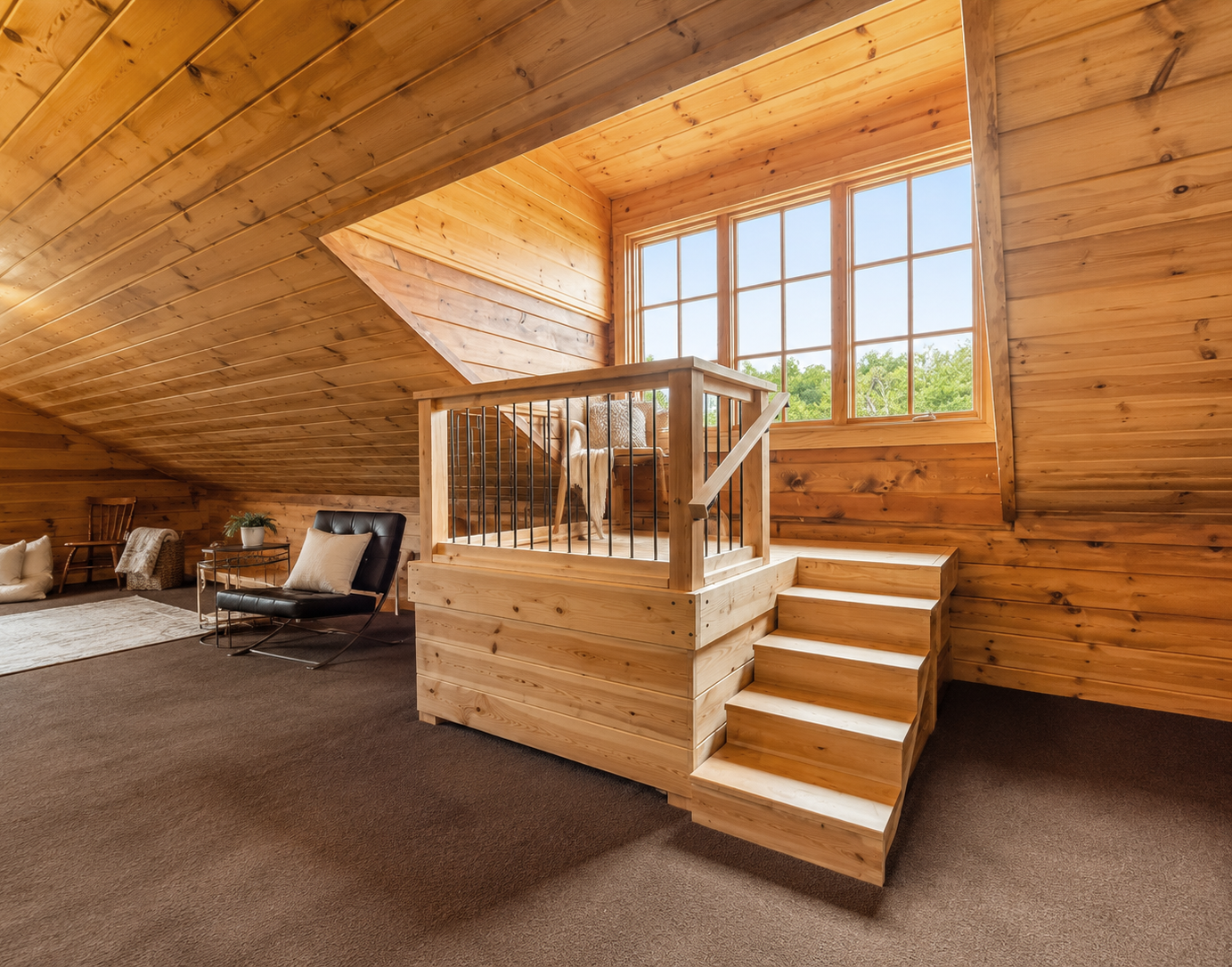 custom raised reading nook platform