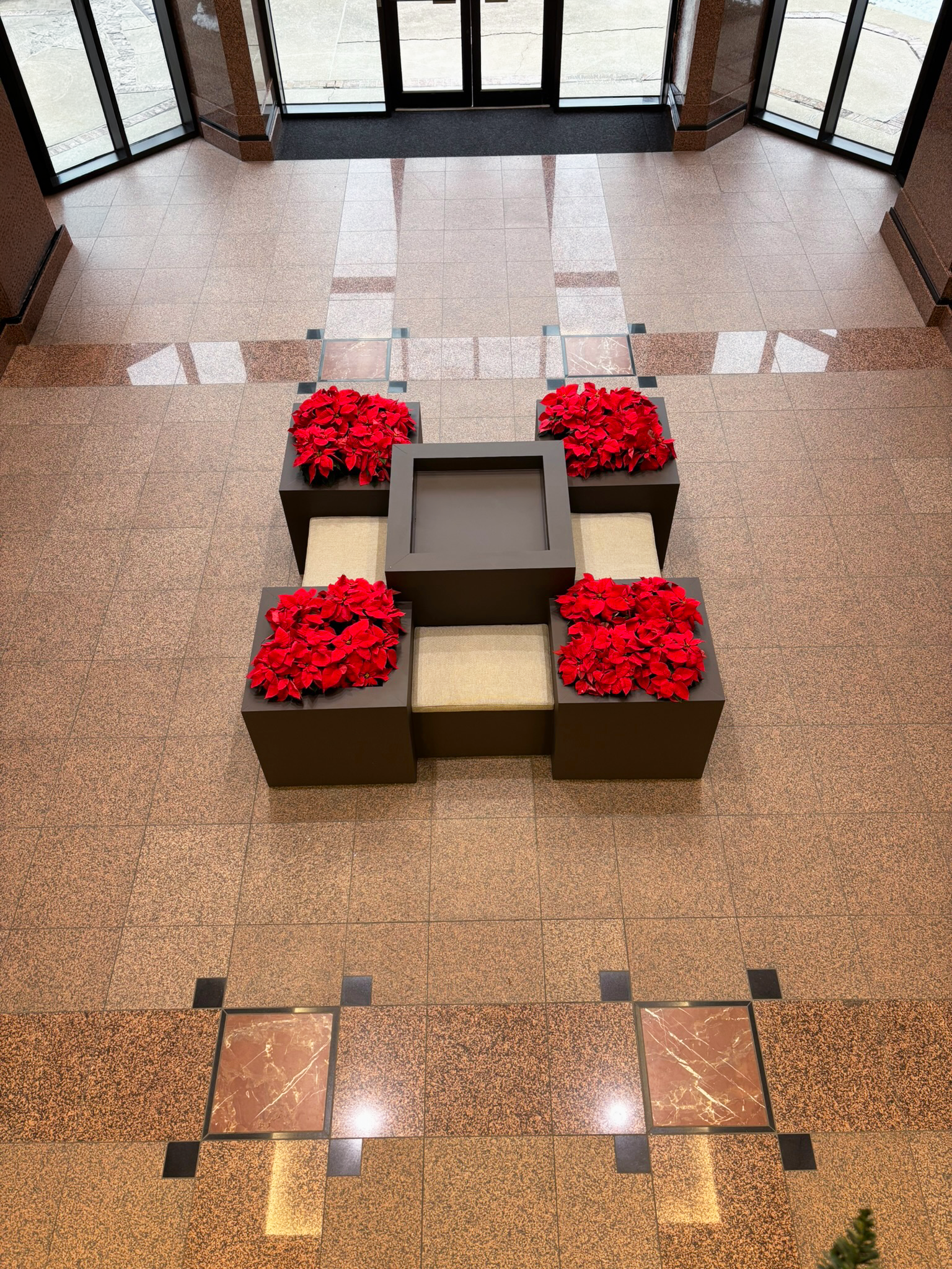 commercial built-in planter bench and seater_2