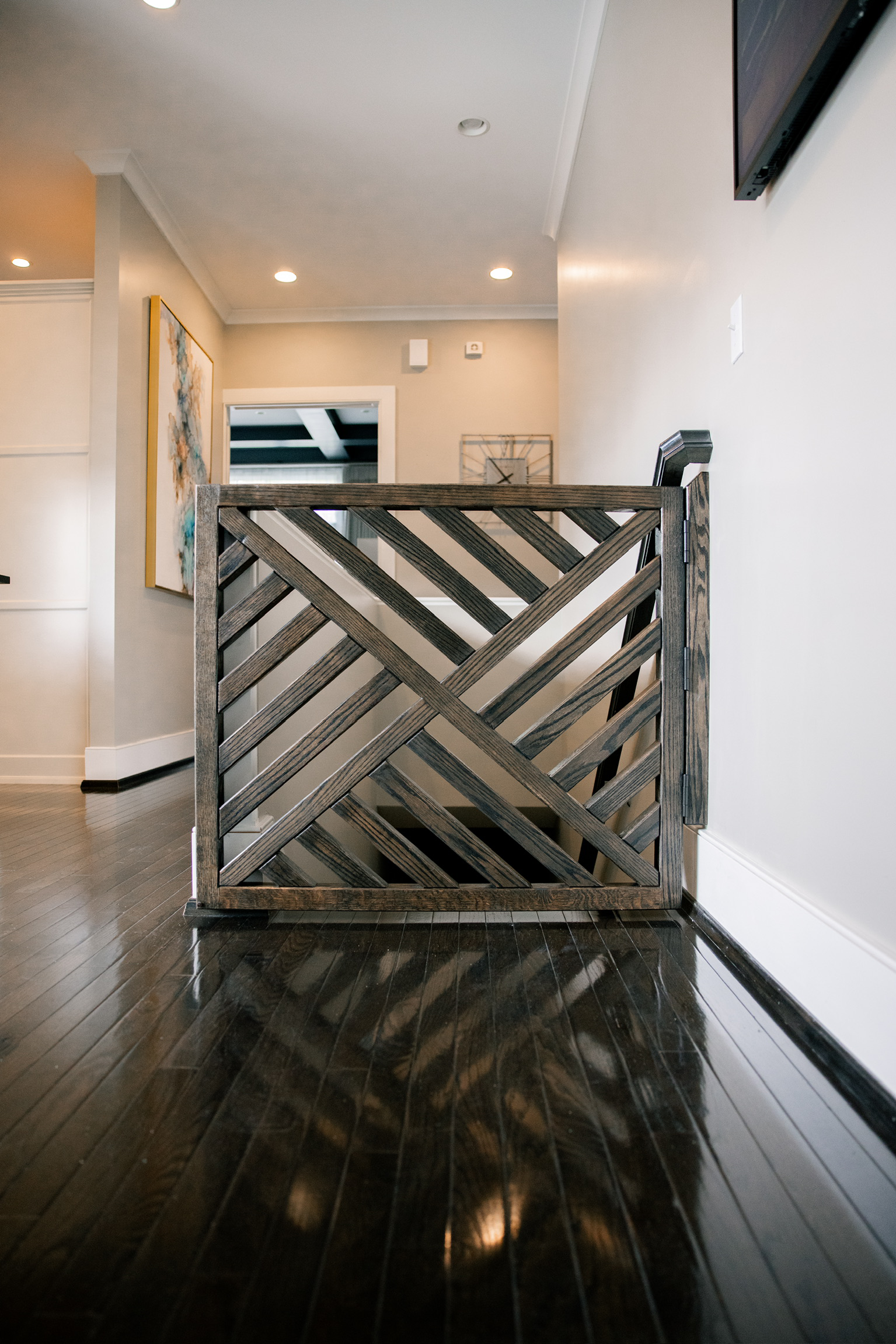 Gates & Fences &mdash; custom wooden baby gate, custom carpentry Kentucky